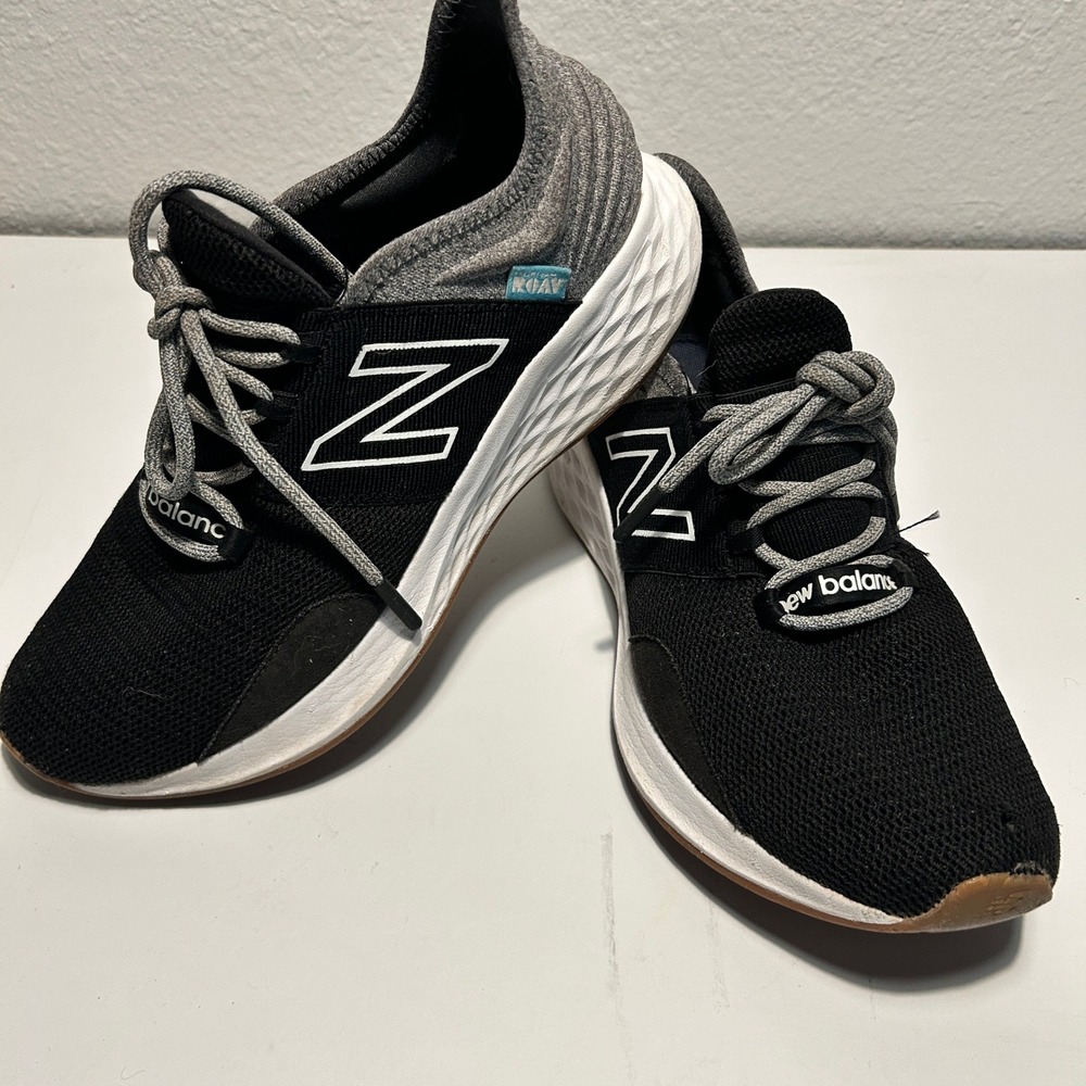New Balance Fresh Foam Roav Black Grey Running Shoes WROAVLG Mens 10